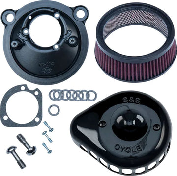 Harley-Davidson Xl 1200 T Sportster Superlow [2018] - Mini Teardrop Stealth Luftfilter-Kit – Oberfläche: Schwarz – Bild 2