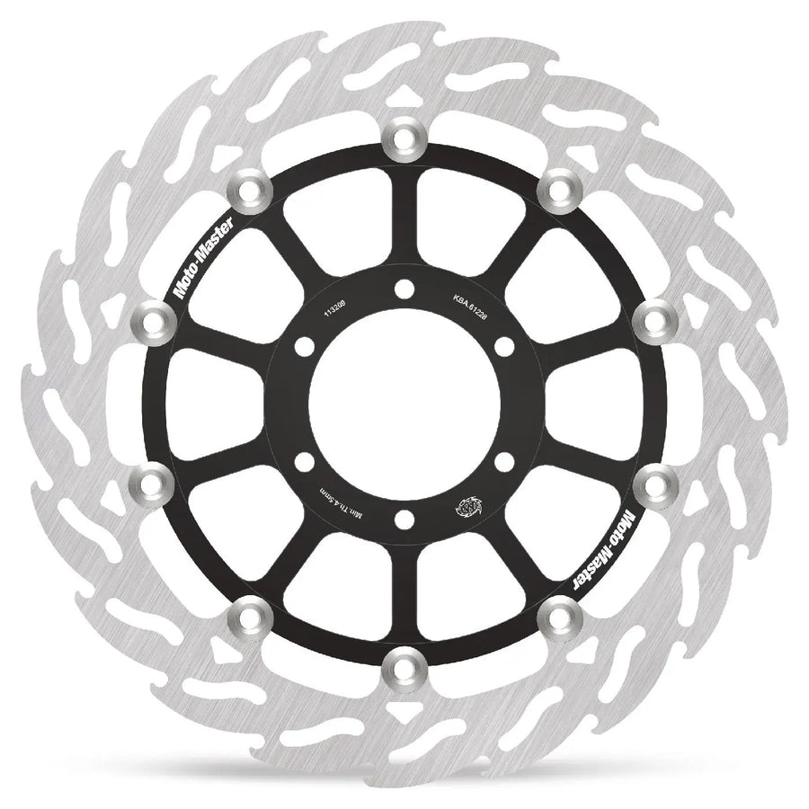 Bmw M 1000 R ABS [2025, 2025-2026] - FLAME floating aluminum brake disc - surface: black, silver - item no. 113209 – Image 1
