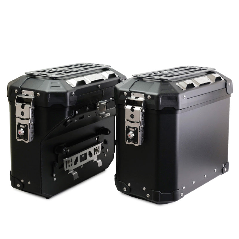 BMW F 450 GS [2026-] - Atlas Aluminium-Taschenpaar 39L + 32L + Atlas Aluminium-Satteltaschenrahmen