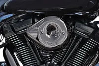 Harley-Davidson Xl 1200 T Sportster Superlow [2019, 2019-2020] - Stealth Luftfilterabdeckung – Oberfläche: Silber – Bild 12