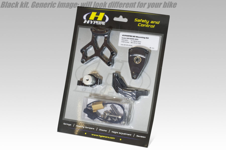 Kawasaki Z 1000, Z 750 [HYPERPRO] – Lenkungsdämpfer-Montagesatz, Schwarz (MK-KA10-T005-B)