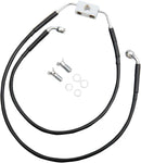 Harley Davidson Fxdwg [DRAG SPECIALTIES] - Black Vinyl Extended Brake Line Kit