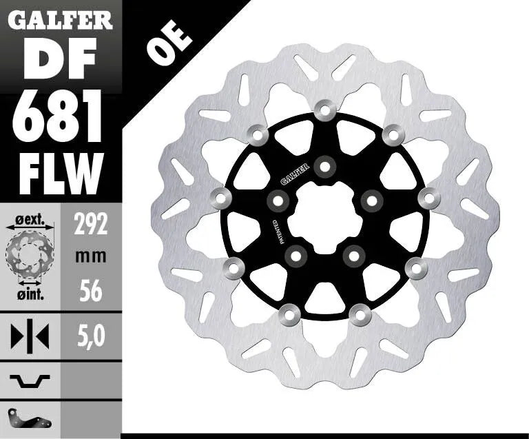 Harley-Davidson FXDBP 1690 Dyna Street Bob Factory Custom [2013, 2015-2016, 2016] - brake disc - picture 2