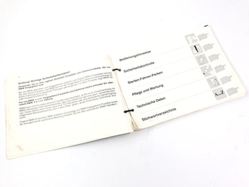 BMW K 1100 RS [1991] - Instructions de fonctionnement pour les instructions de fonctionnement - 0