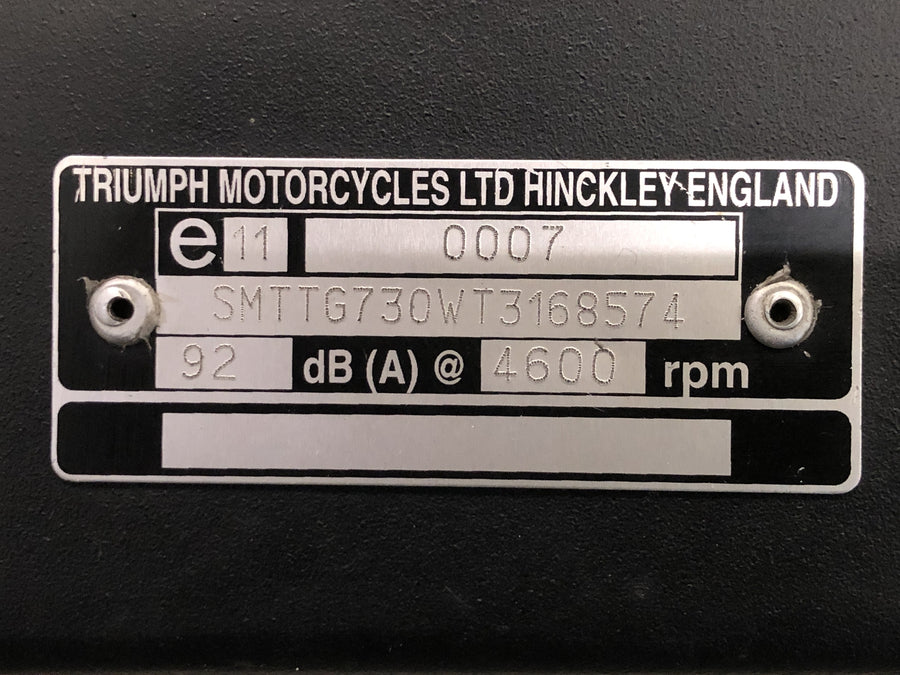 Triumph Tiger 955i 709EN [2003] - Cadre avec papiers