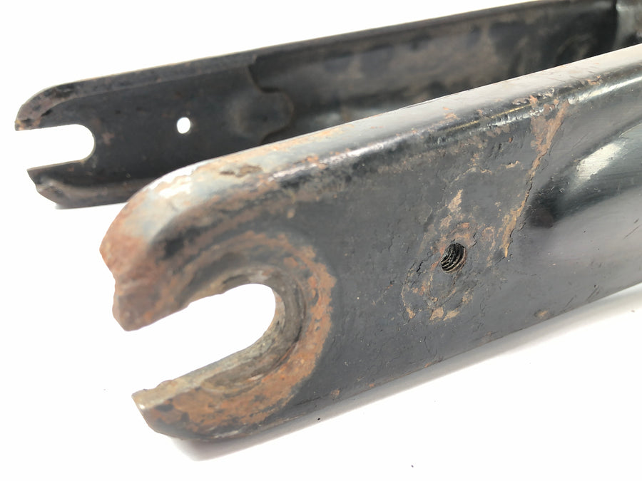 DKW NZ 250 [1938] - Bras oscillant de roue avant, fourche à suspension amortisseur