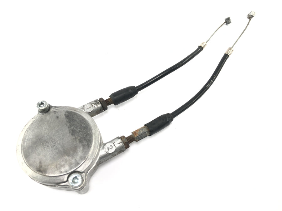 Yamaha DT 125 R DE03 [2000] - Oil pump actuator actuation housing with Bowden cable
