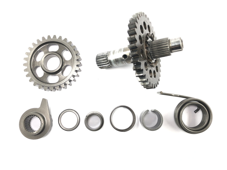 Honda CRF 450 R [2007] - Kickstarter shaft, starter shaft, gear set, springs