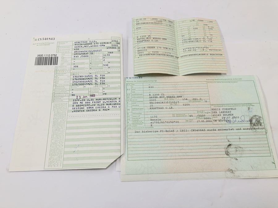 BMW R 1200 CL K30 [2003] - Cadre avec papiers
