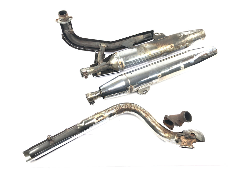 Yamaha XVS 650 4VR [1997] - Exhaust system, rear silencer, manifold complete