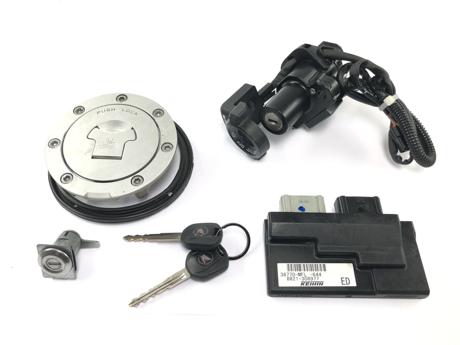 Honda CBR 1000 RR SC59 [2008] - Lock set with immobilizer ignition lock tank cap seat lock CDI