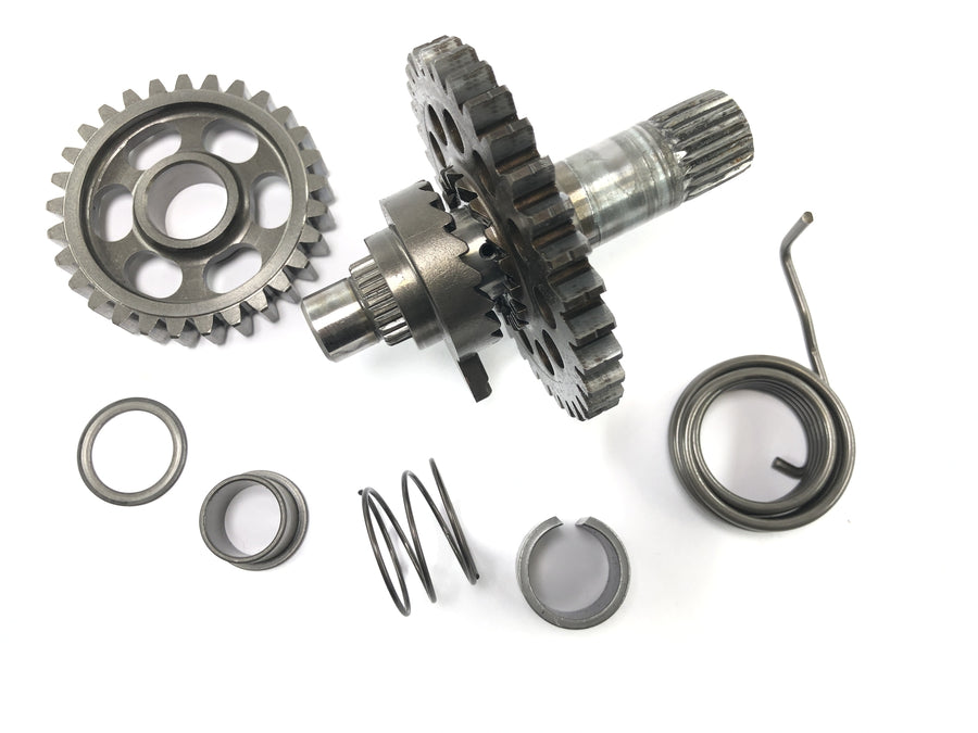 Honda CRF 450 R [2007] - Kickstarter shaft, starter shaft, gear set, springs