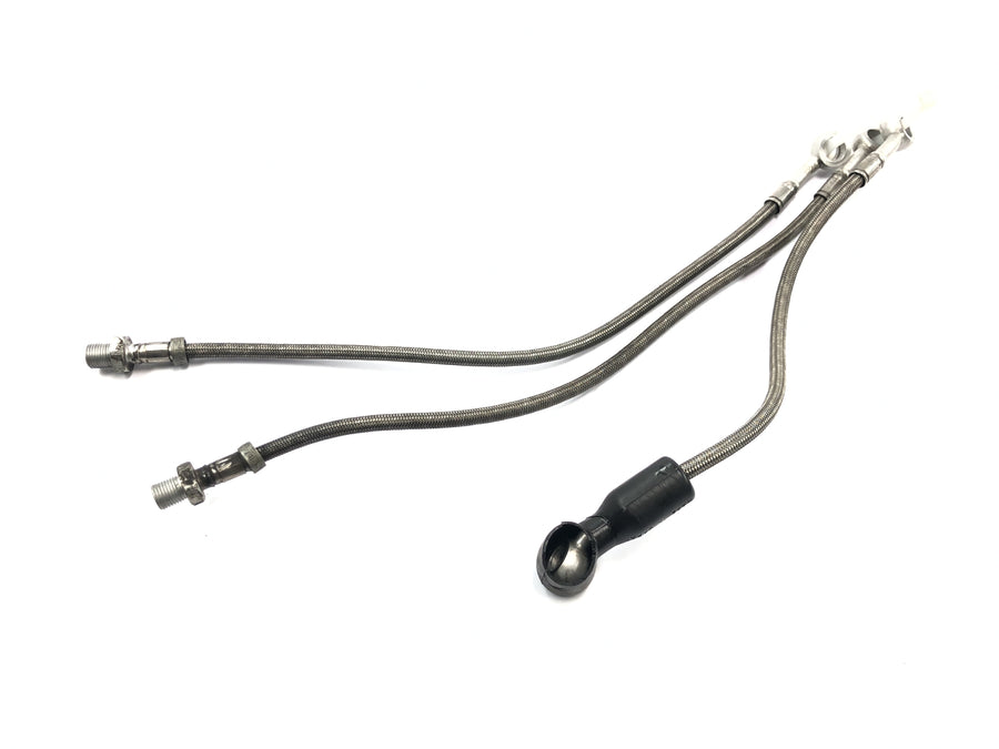 Suzuki GSX R 1100 GU74C [1987] - Brake line steel flex double brake line at the front