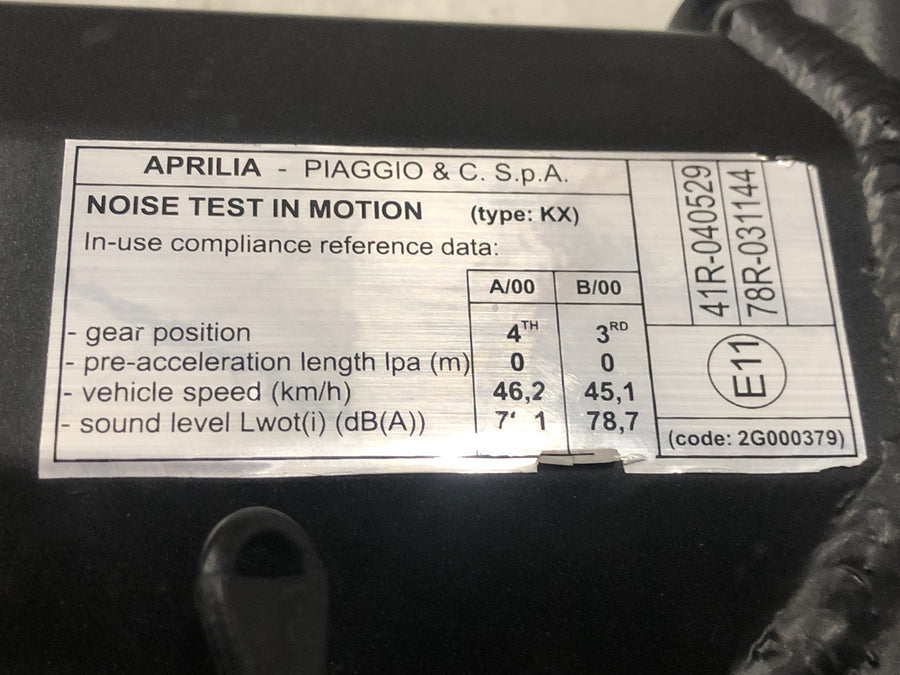 Aprilia SX 125 KX [2018] - Frame main frame with papers