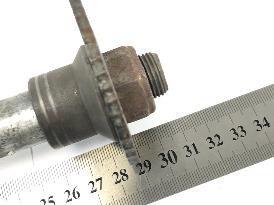 Yamaha DT 125 R DE03 [2000] - rear wheel axle, rear wheel axle, tension axle