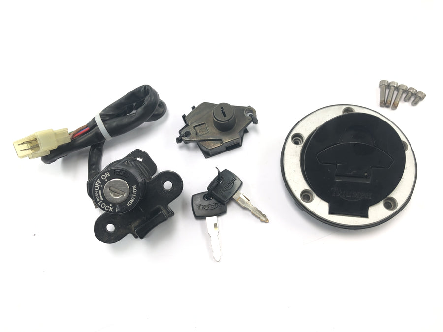 Triumph Daytona 1200 T300D [1994] - Lock set ignition lock tank cap seat lock
