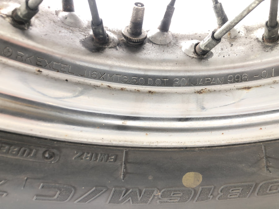 KAWASAKI VN 1500 Classic VNT50D [2001] - roue de roue arrière roue à rayures 3,50 x 16 "