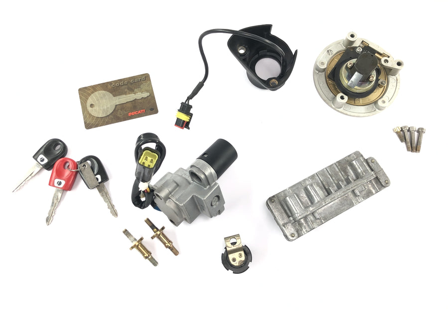 Ducati ST3 S3 [2004] - Lock set with immobilizer ignition lock tank cap ECU control unit key