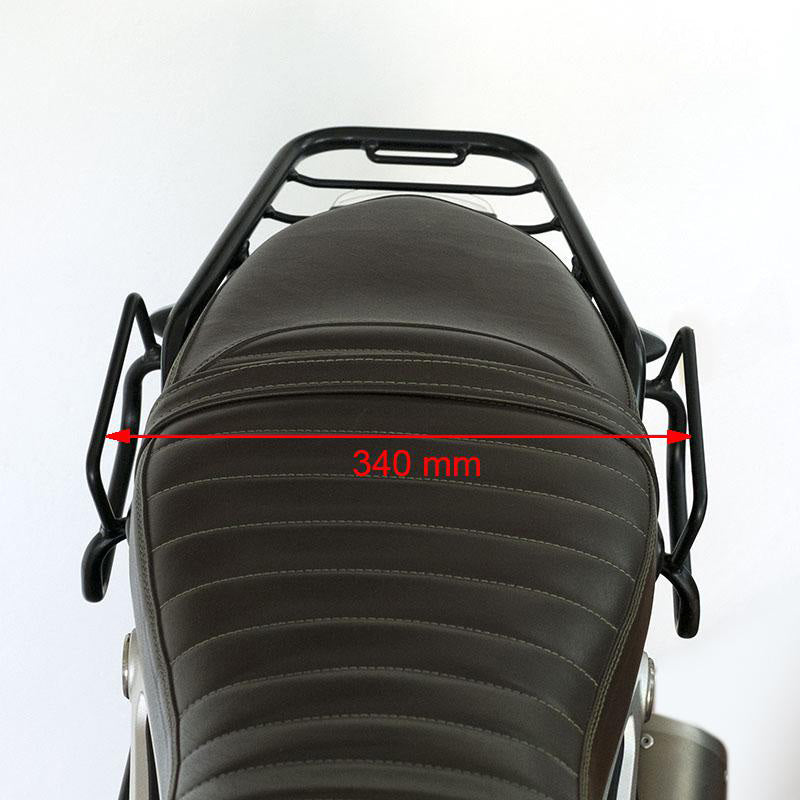 BMW R nineT 1200 Urban G/S (niedriger Auspuff) [2017-2023] - Zwei Seitentaschen Scram in Canvas 22L-30L + doppelter symmetrischer NineT-Rahmen