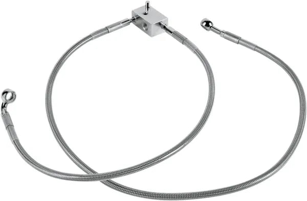 Harley Davidson Flst [DRAG SPECIALTIES] - Kit de conduites de frein en acier inoxydable