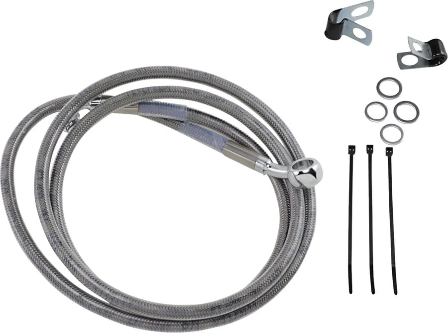 Harley Davidson FXSTS [DRAG SPECIALTIES] - Kit de conduite de frein allongé en acier inoxydable