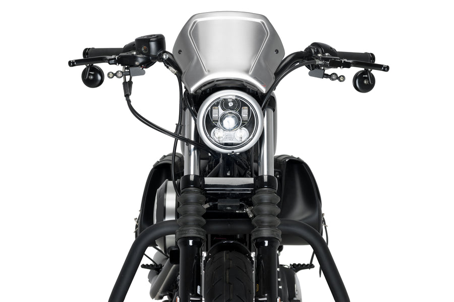 HARLEY DAVIDSON SPORTSTER 883 IRON XL 883 N [2012] – PLAQUE AVANT ALU – NOIRE
