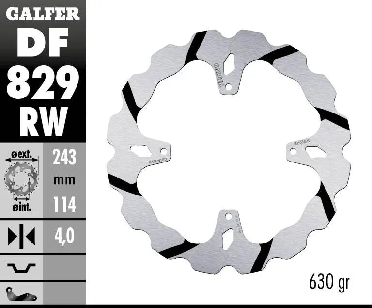 Tm Racing SMX 450 F Competition [2005-2008] - DISQUE DE FREIN FIXE WAVE RAINURÉ OVERSIZE – photo 2