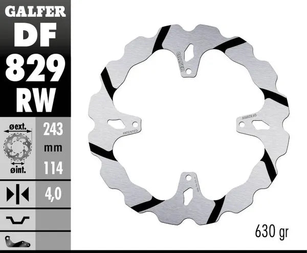 Tm Racing SMR 450 F [2014] - DISQUE DE FREIN FIXE WAVE RAINURÉ OVERSIZE – photo 4