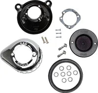 Harley-Davidson Xl 883 R Roadster [2009-2010, 2013] - Mini Teardrop Stealth Luftfilter-Kit – Oberfläche: Silber – Bild 3