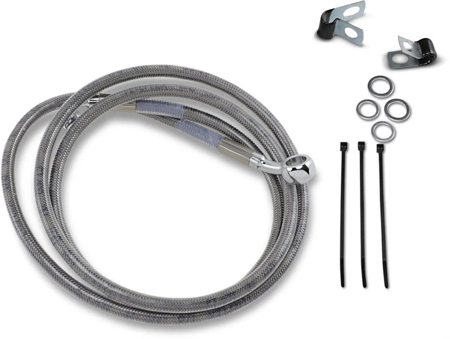 Harley Davidson FXSTS [DRAG SPECIALTIES] - Kit de conduite de frein allongé en acier inoxydable