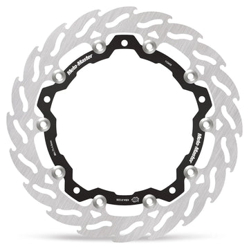 Triumph Scrambler 400 X [2024-2026] - FLAME Schwimmende Alu-Bremsscheibe – Ausführung: Black Aluminum Carrier – Bild 1