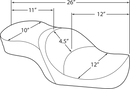 harley davidson touring [DRAG SPECIALTIES] – Siège de tourisme à profil bas-4