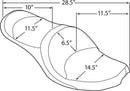harley davidson touring [DRAG SPECIALTIES] – siège à double creux en vinyle-3