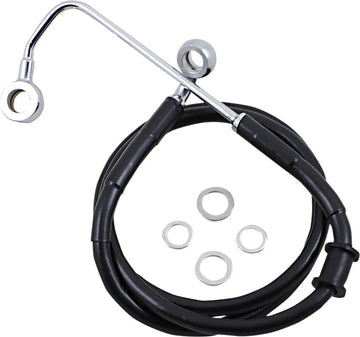 harley davidson fxsb [DRAG SPECIALTIES] - Conduite de frein rallongée en acier inoxydable - 0