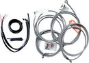 Harley Davidson Fltruse [LA CHOPPERS] - Complete Stainless Steel Braided Handlebar Cable/Brake Line Kit