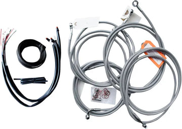 Harley Davidson Fltruse [LA CHOPPERS] - Kit complet de câbles de guidon/ligne de frein tressés en acier inoxydable