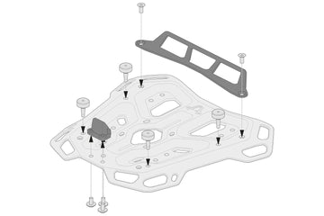 [SW-MOTECH] - Kit adaptateur pour porte-bagages ADVENTURE-RACK pour Givi/Kappa Monolock – photo 2