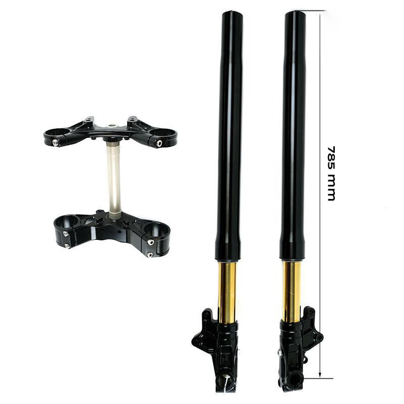 BMW R nineT 1200 Pure [2017-2023] - Öhlins USD-Gabelsatz + Einheit Garagenplatten und -füße (Standardhöhe)