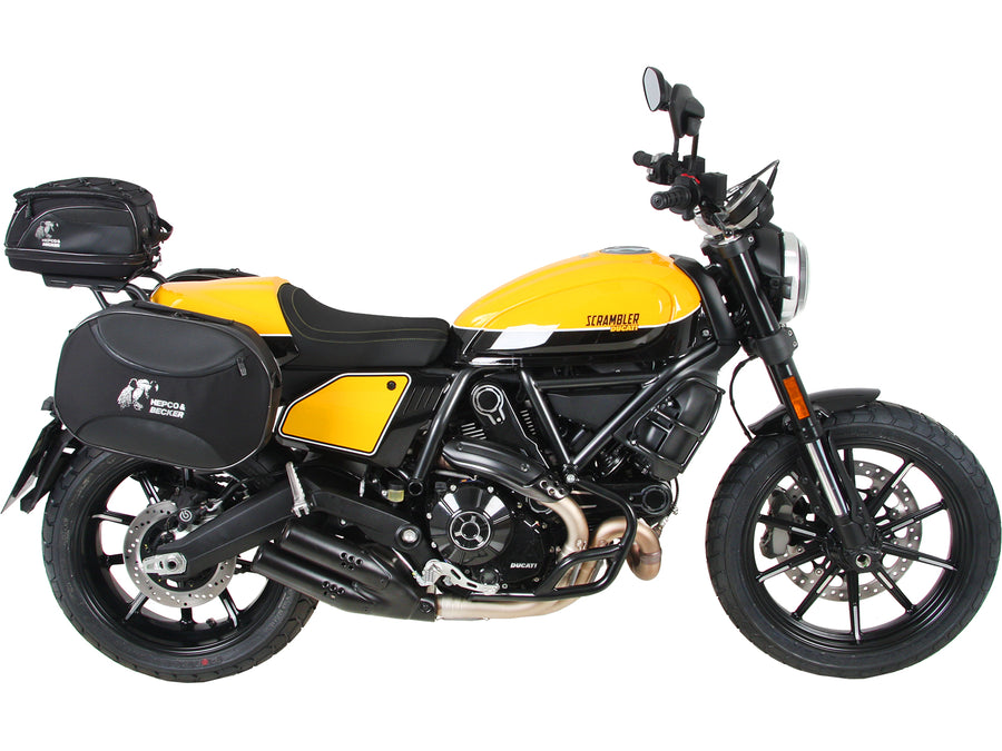 Porte-bagages arrière Hepco & Becker Smartrack pour Ducati Scrambler 800 (2019-2022) - inclus dans l'ensemble complet