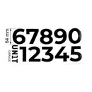 BMW R 120 G/S ADV [2004-2012] - Klebeziffern Schwarz