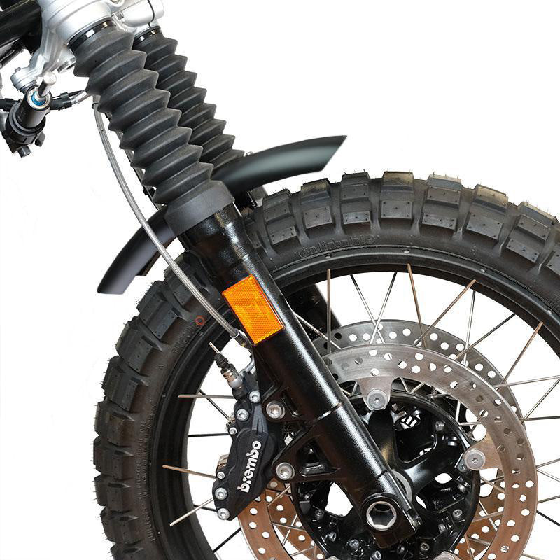 BMW R nineT 1200 Urban G/S (niedriger Auspuff) [2017-2023] - Schwarz NineT Aluminium-Kotflügel mit Gabelstabilisator