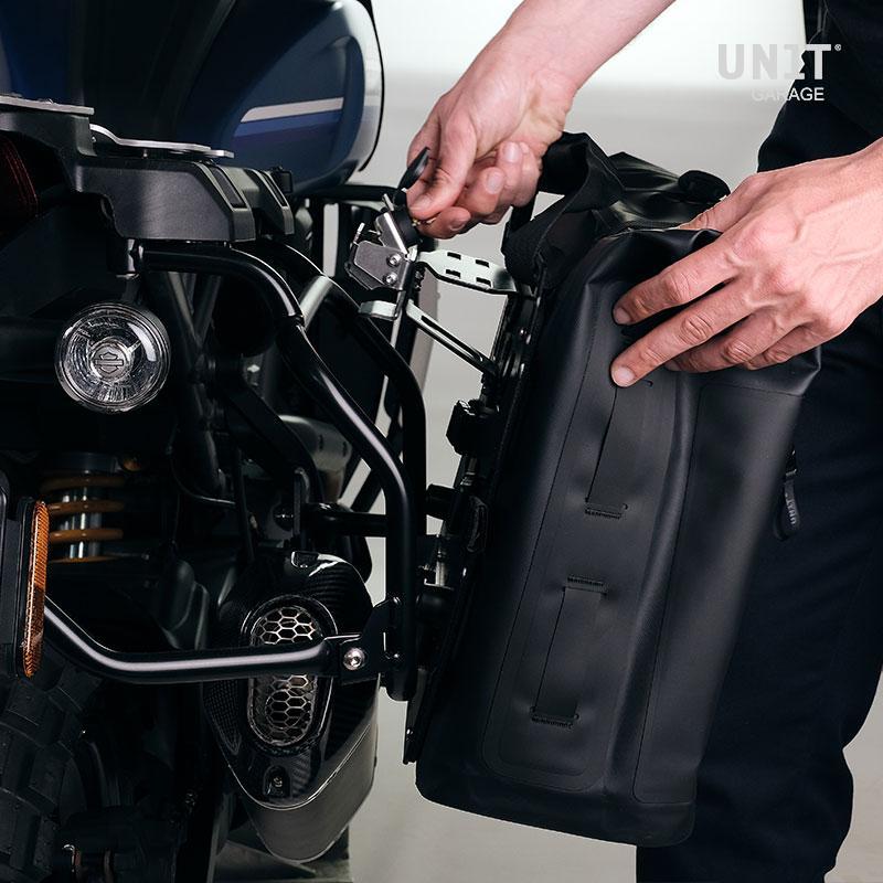 BMW F 450 GS [2026-] - Aluminiumplatte + Schnellkupplung und Verschluss aus Edelstahl (Schalldämpferseite)
