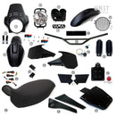 BMW R 1150 R [2000-2006] - PRO Kit mit Tankseitenverkleidungen (Mattschwarz)