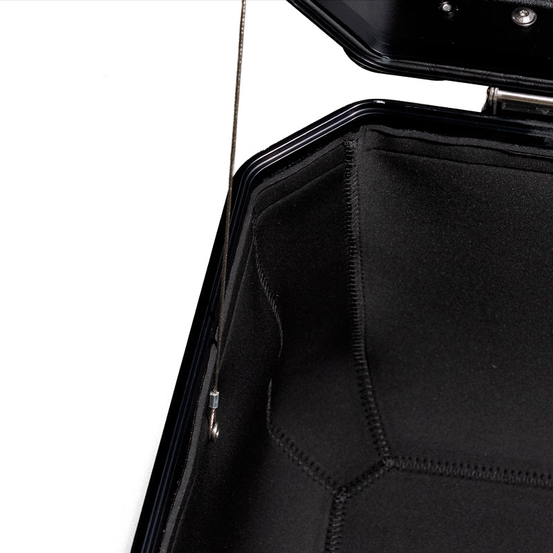BMW R nineT 1200 Racer [2017-2020] - Neopren-Innenauskleidungen für Aluminiumtaschen Atlas 39L + 32L Auspuffseiten + Neopren-Innenauskleidung für Atlas 44L-Topcase