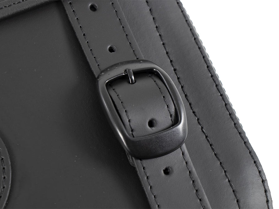 Motorcycle bag [Hepco & Becker] - leather bag set Rugged 21 L - black - C-Bow