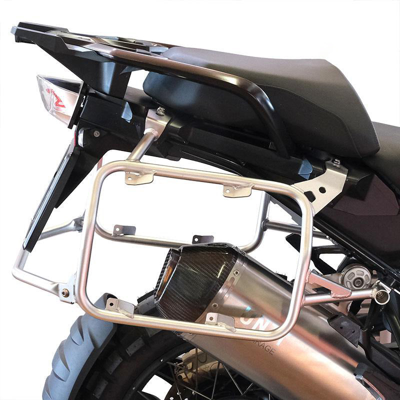 BMW R 1250 GS Adventure [2019-2023] - Paar Cult-Seitentaschen Canvas 40–50L + Paar Aluminiumplatten + Taschenrahmen Alu R1200GS LC - R1250GS & ADV